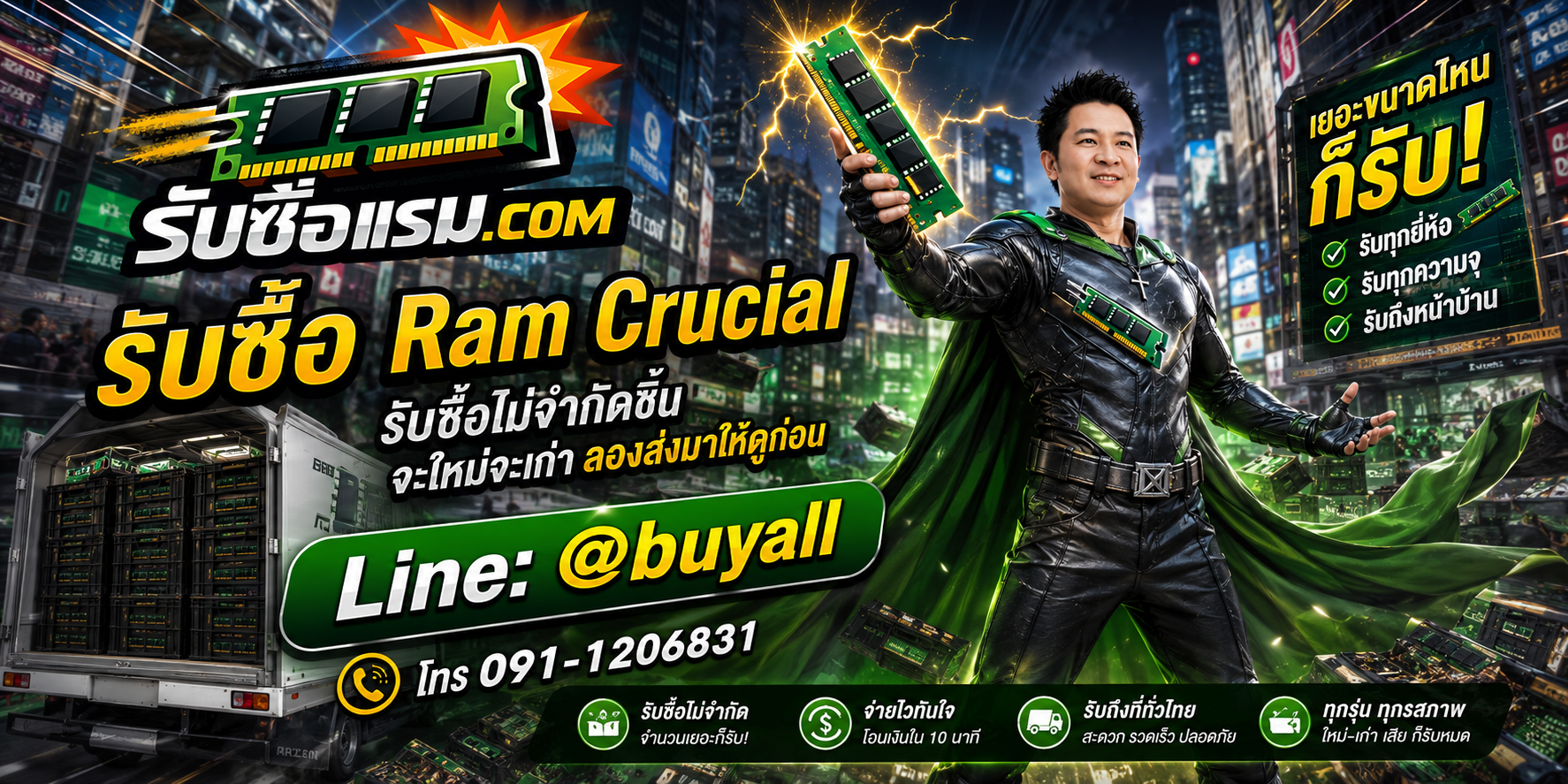 รับซื้อ RAM Crucial ให้ราคาดี ประเมินจากรุ่นและสภาพจริง